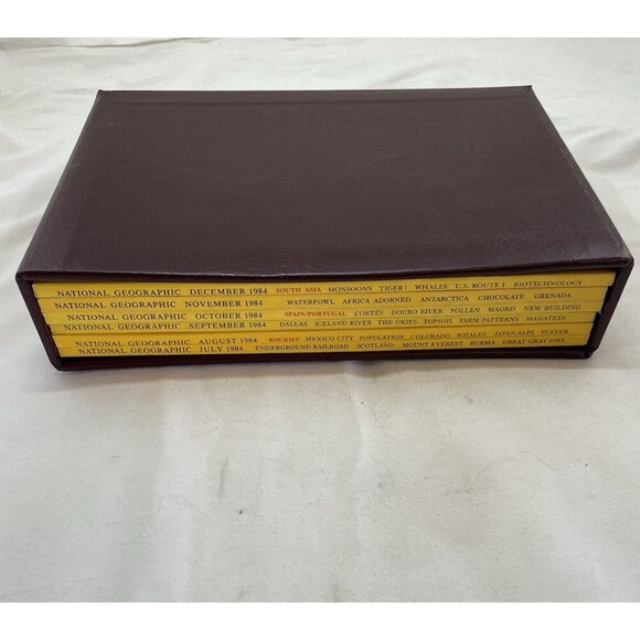 Nat Geo Lot Jul–Dec 1984 w/ Slipcover | Culture, Travel, Geography - Picture 1 of 16